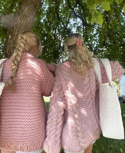 Ludde cable knit sweater, sweater knitting pattern
