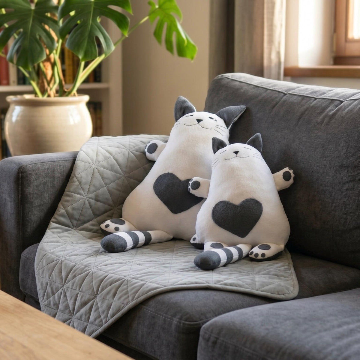 Cat Pillow Sewing Pattern PDF