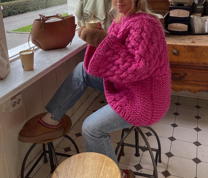 Ludde cable knit sweater, sweater knitting pattern