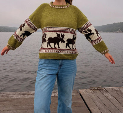 Moose Raglan KNITTING PATTERN