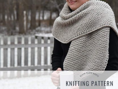 KITTRICK Blanket Wrap Knitting PATTERN