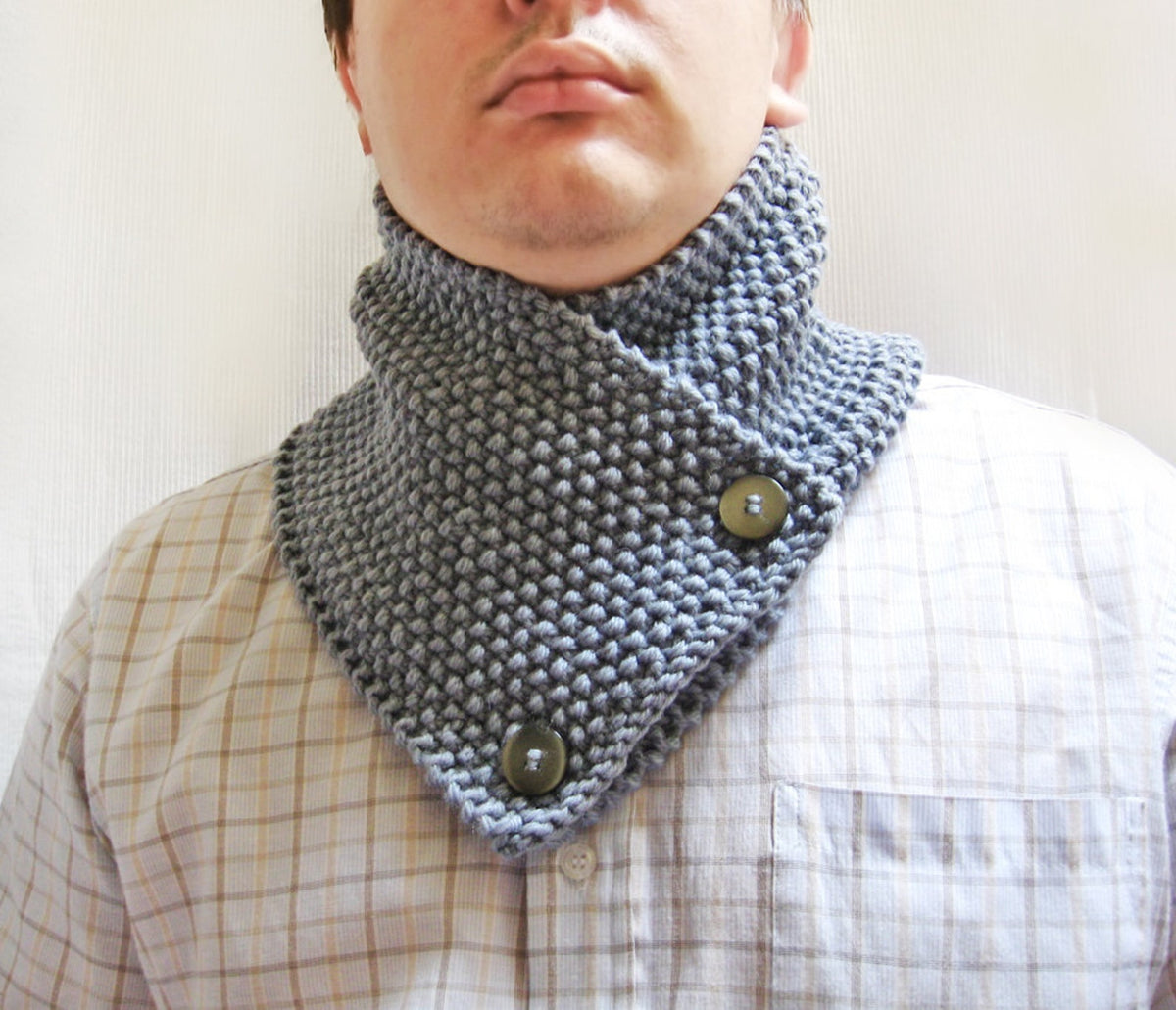 Knitting Pattern for Knit Scarf Cowl or Neckwarmer N9 Knitting Pattern