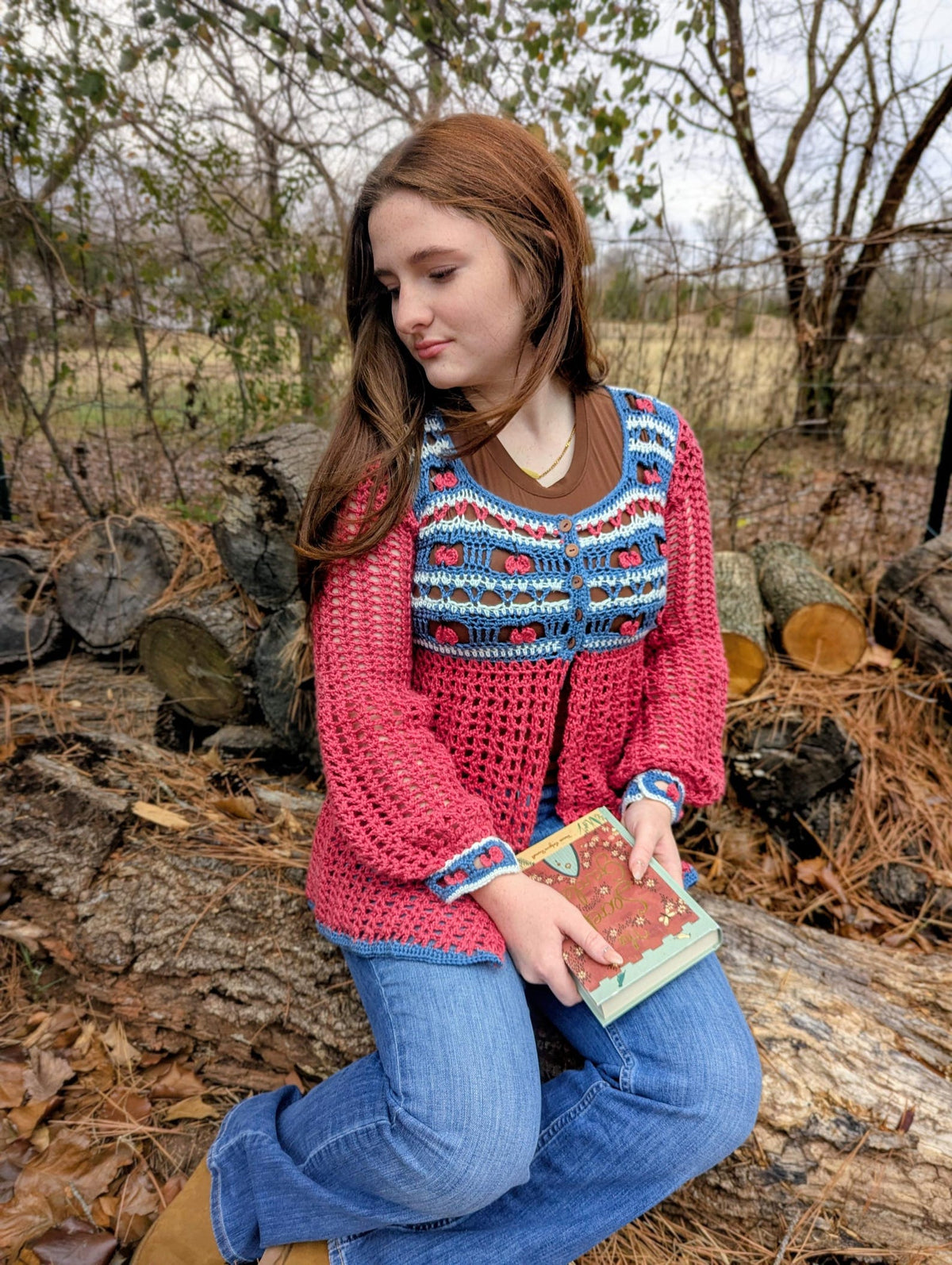 Crochet Cottage Apple Cardigan Pattern