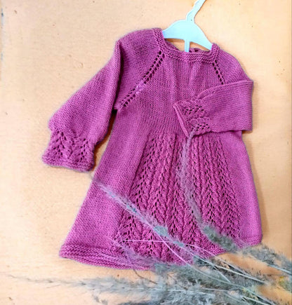 Baby Dress Knitting Pattern