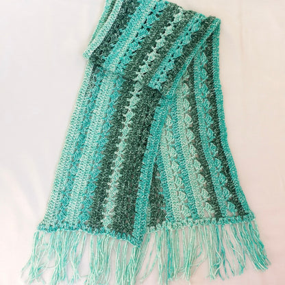 Diamond Vines Scarf Crochet Pattern