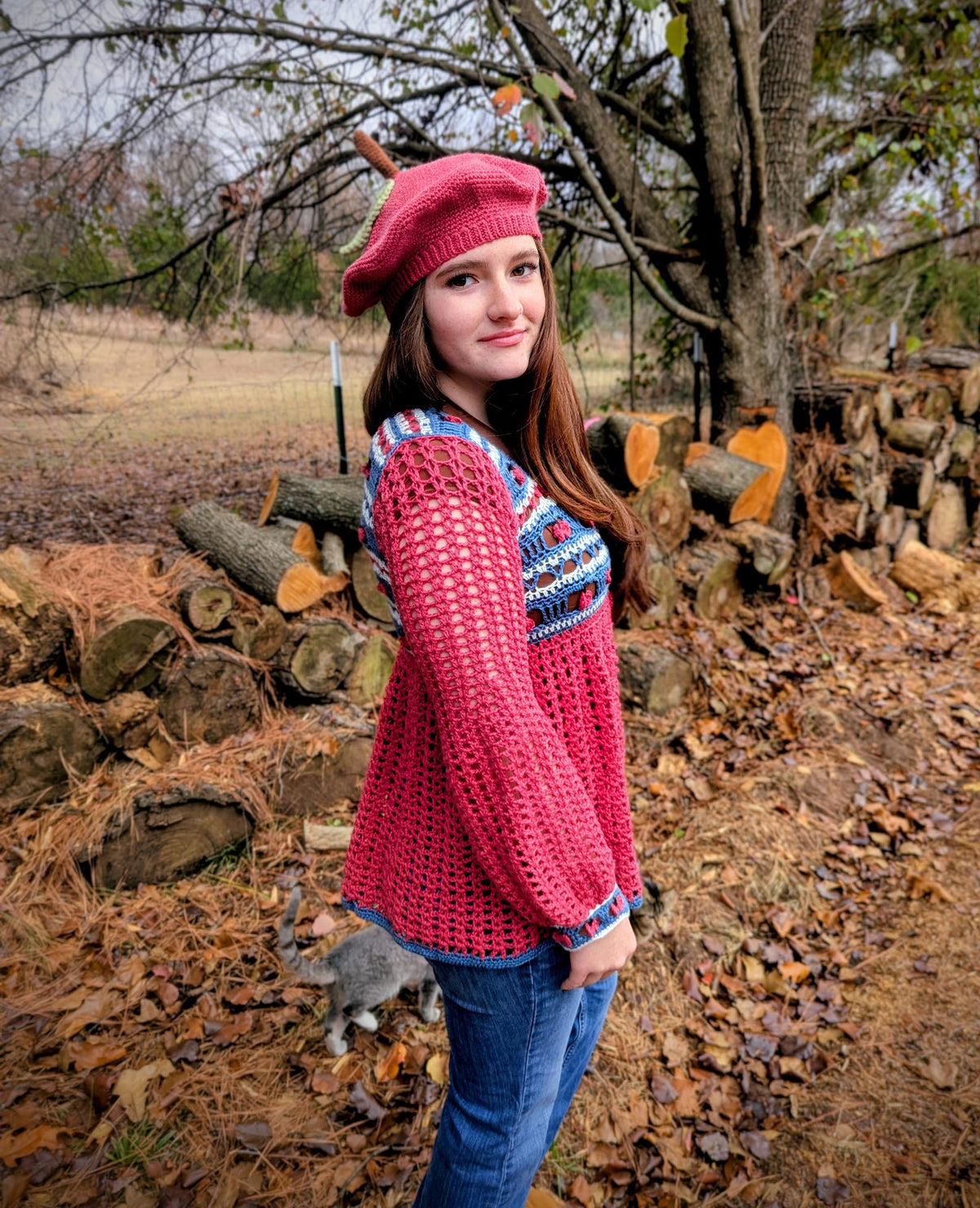 Crochet Cottage Apple Cardigan Pattern