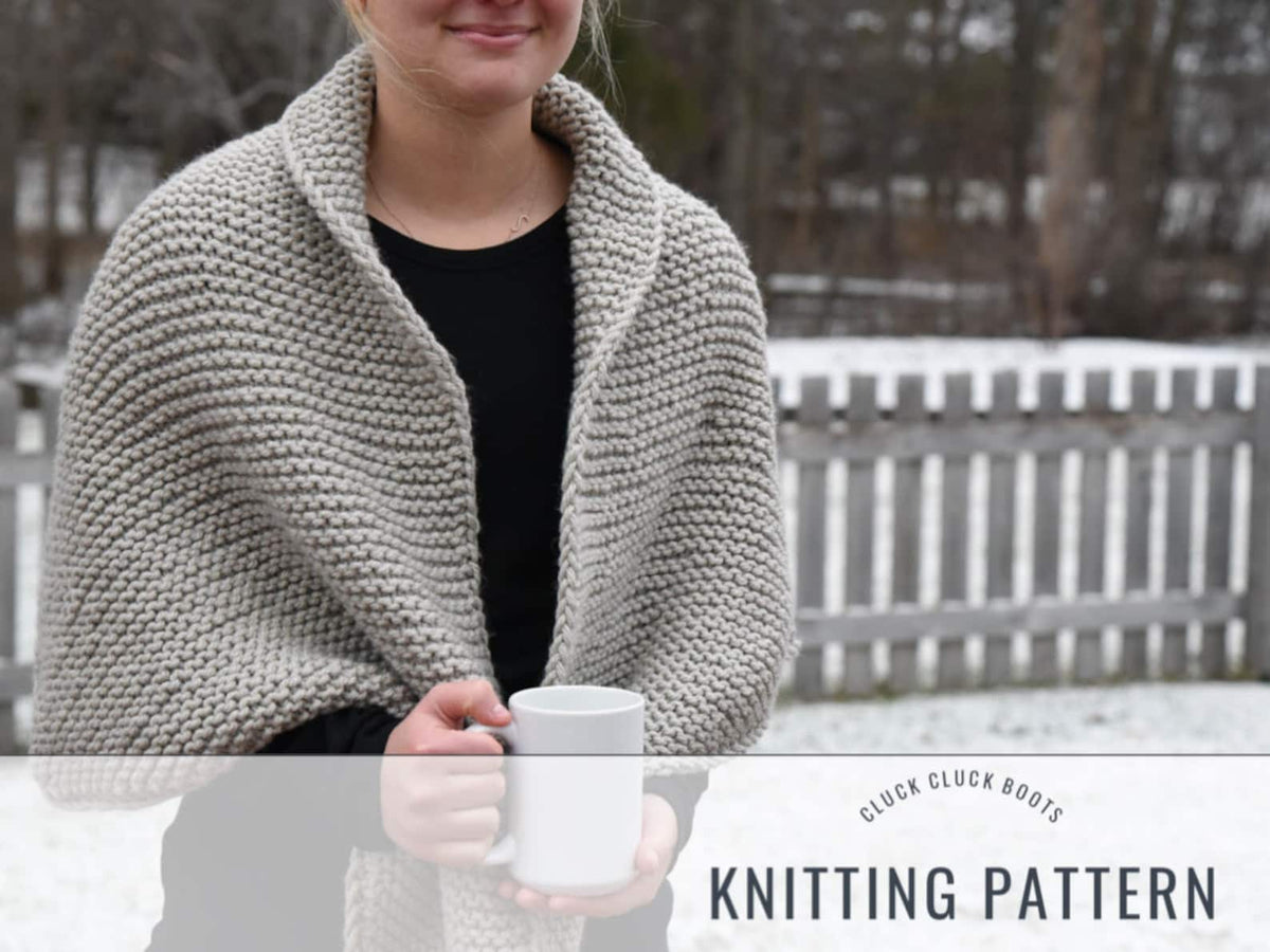 KITTRICK Blanket Wrap Knitting PATTERN