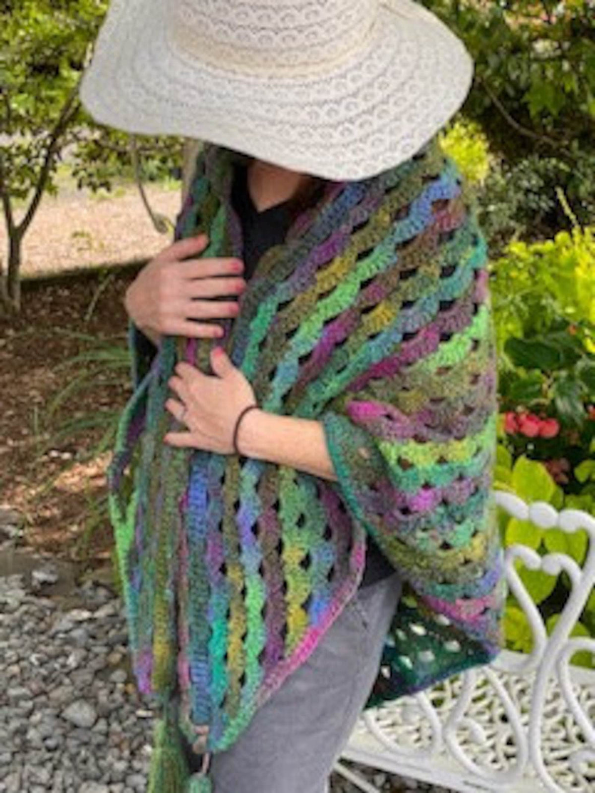 Cascading Shawl Crochet Pattern