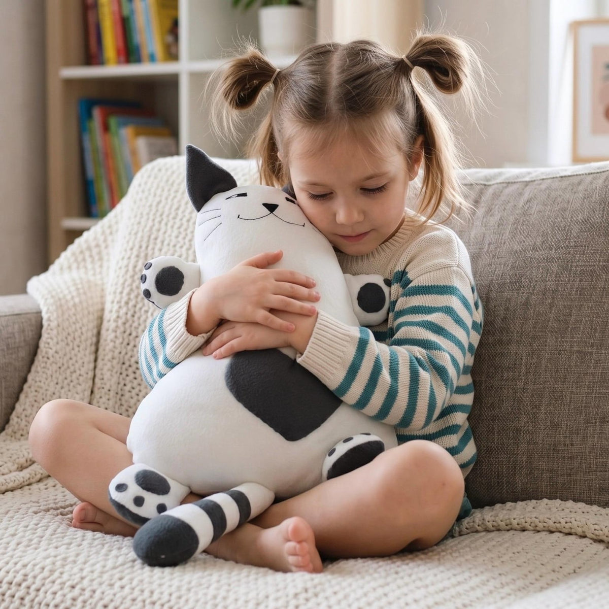 Cat Pillow Sewing Pattern PDF