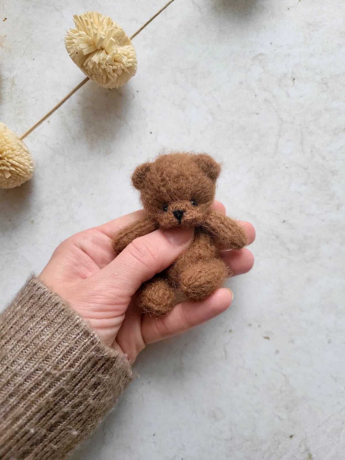 Tiny  Teddy Bear Knitting Pattern