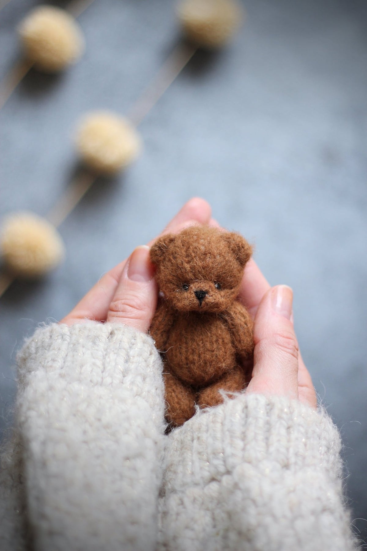Tiny  Teddy Bear Knitting Pattern