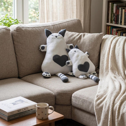 Cat Pillow Sewing Pattern PDF